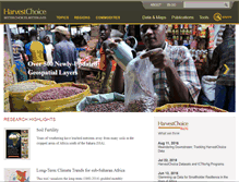 Tablet Screenshot of harvestchoice.org